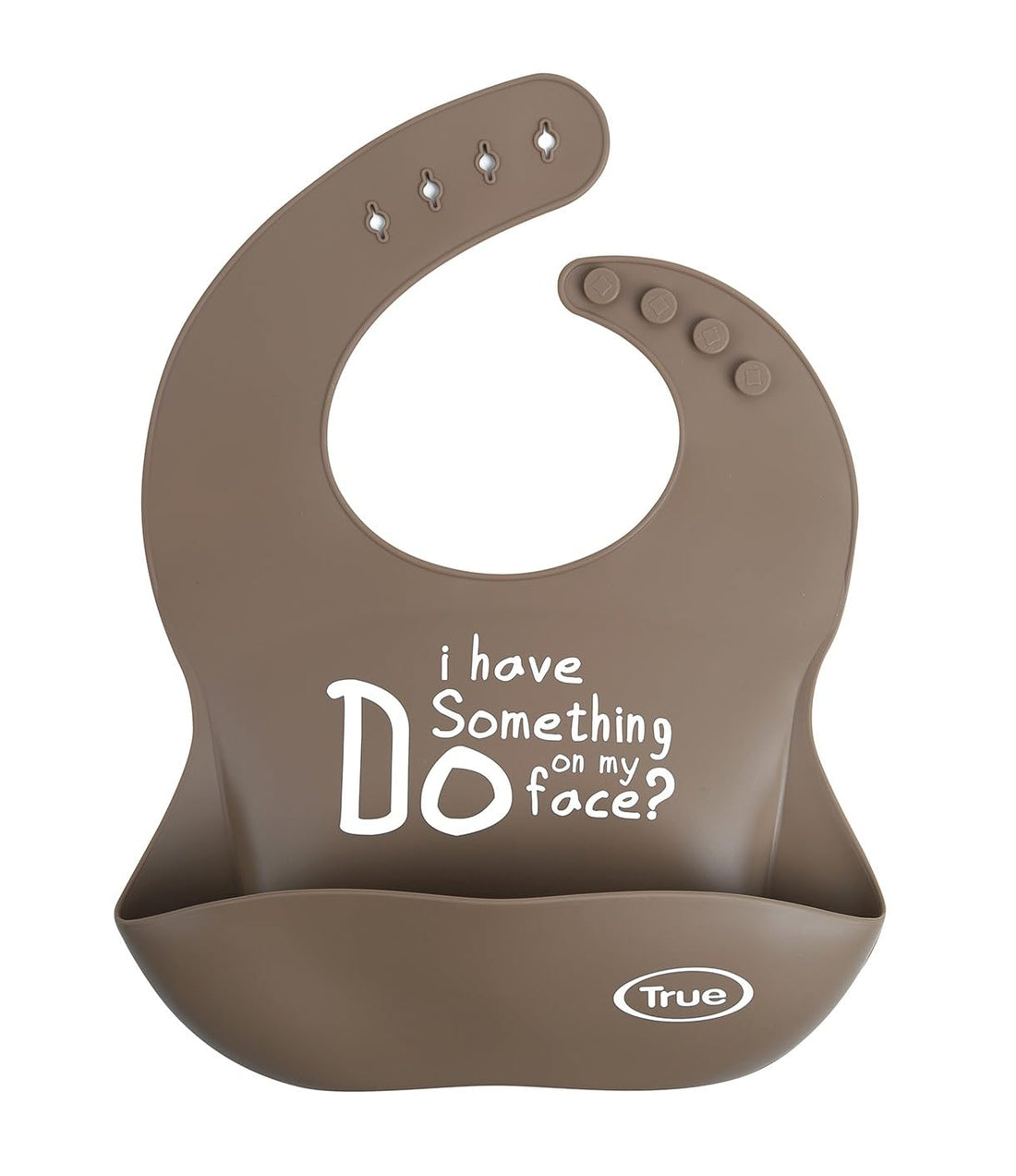 True Gold Silicon bib with pouch