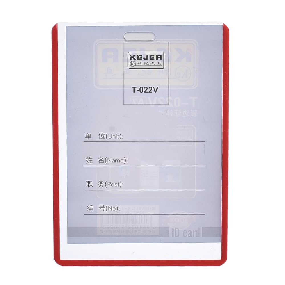 Elmaayergy T-022V-H/A7 D-47V Plastic Name Tag Cards Set With Durable Material, Suitable For School And Home