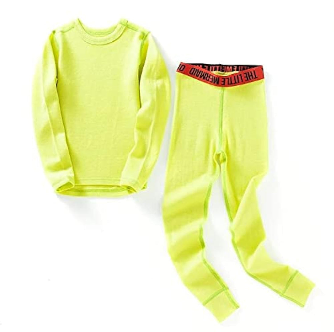 Primo Mint Green Thermal Underwear For Girls