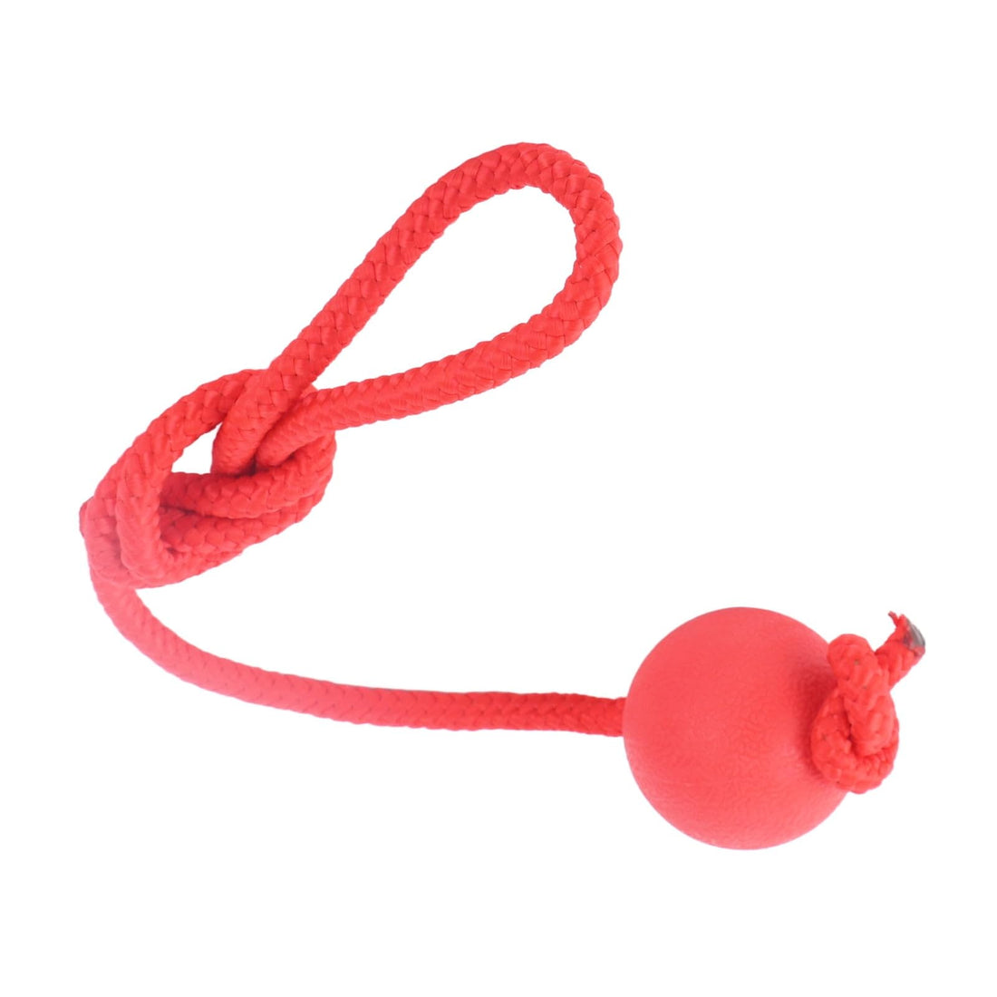 Solid Rubber Ball Dog Toy With Durable Throwing Rope - Dogs Balls Chew Toys Interactive Bite Resistant Safe with for Outdoor Training and Exercise Fetch Catch Throw Tug of War Accessories (Medium)