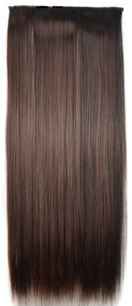 stylish long straight hair extension wig High simulation Easy comb hairpiece for women