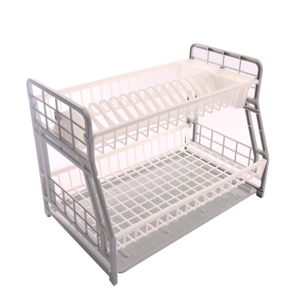 Max Plast Plastic Dish Rack with Drying Tray