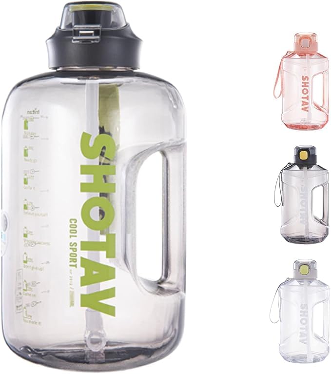 Sports Water Bottle 1.5L Tritan Leak Proof With Measurement Markings For School And Sports