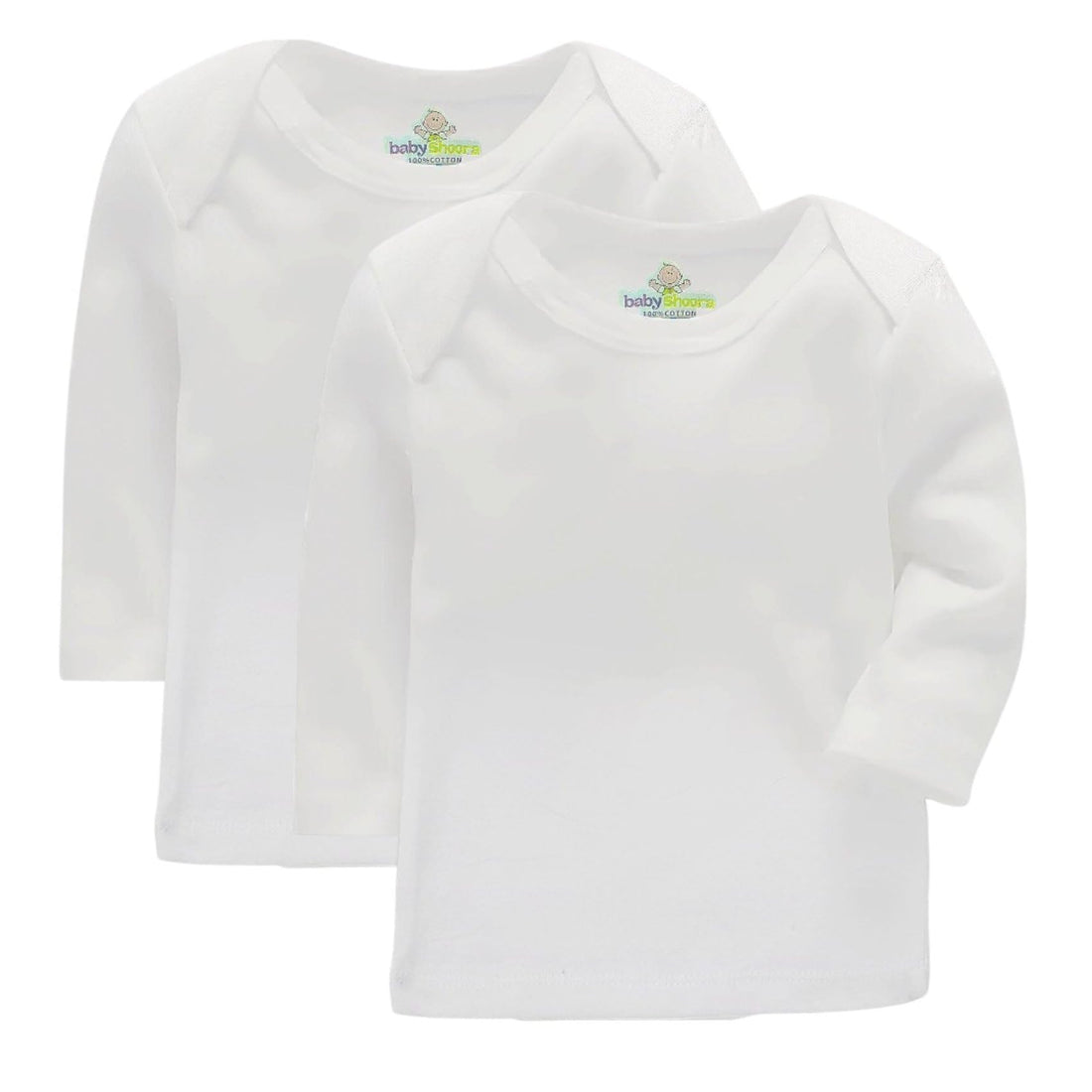 Baby Shoora Unisex Set Of 2 Pieces Long Sleeves Undershirt Base Layer Top (pack of 1)