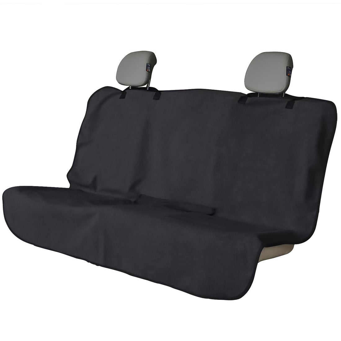 Back Seat Cover Waterpoof Rear Bench Towel Seat Cover for Gym Swimming Surfing Running, Non-Slip Rear Seat Protector Universal Fits Most Auto Truck Van and SUV (Bench Black)