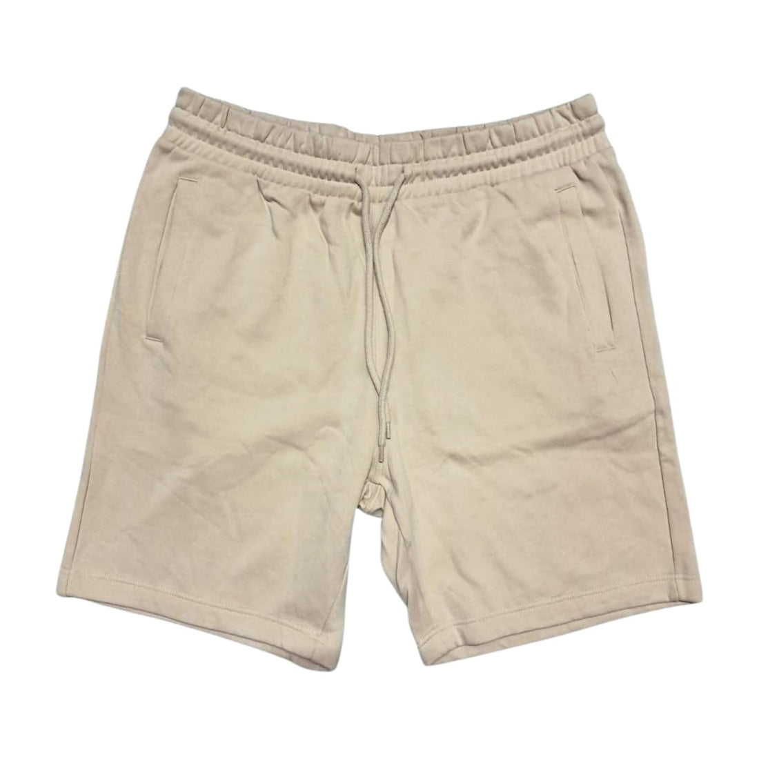 Soft Cotton Drawstring Elastic Waist Side Pockets Back Pocket Sport Shorts for Men