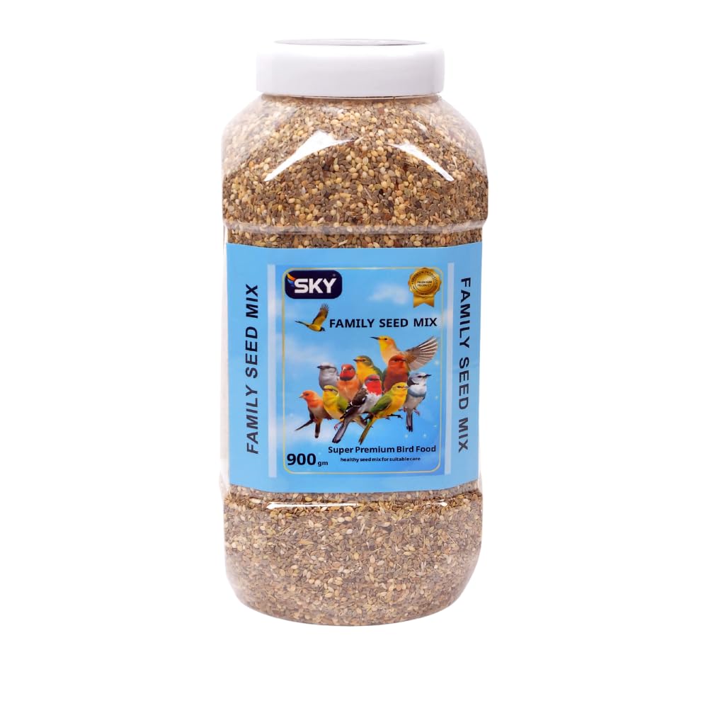 Sky Family Bird Seed Mix (900g) - Premium Quality for Healthy Nutrition for Ornamental Birds | Nutrient Rich Finches and Canaries