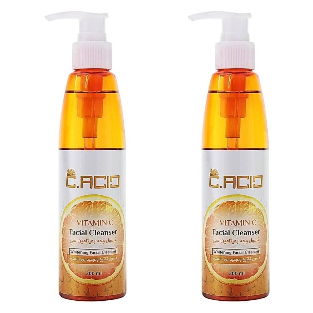 C.Acid Vitamin C Facial Cleanser, Brightening and Evening Skin Tone, 200 ml (1 + 1)