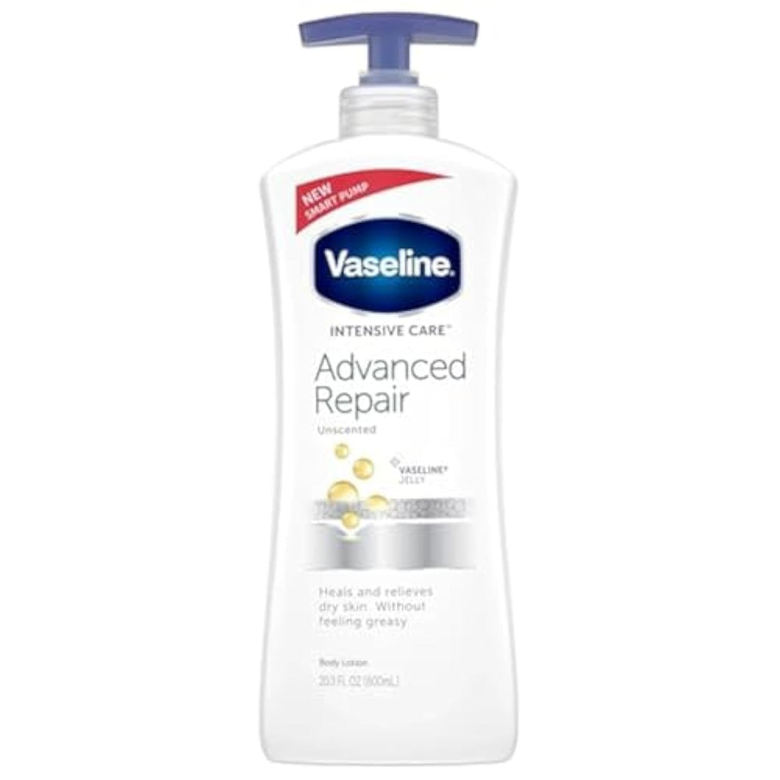 Vaseline Intensive Care Advanced Repair lightly Scented Repair Heals Dry Skin 600ml (U.K Product Imported)