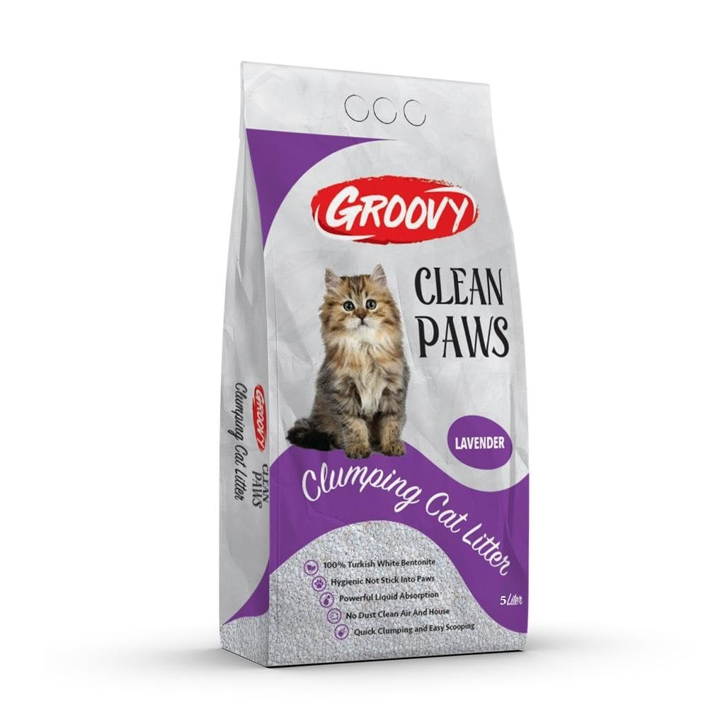 Groovy Clumping Cat Litter 5L - Lavender