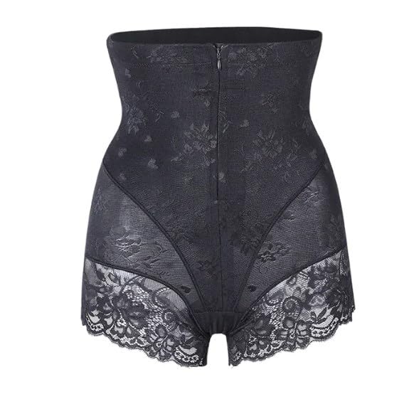 Lace Shapers Body Shaper with Zipper Panties Double Tummy Control Women Shapewear Waist Trainer Butt Lifter Weight Loss