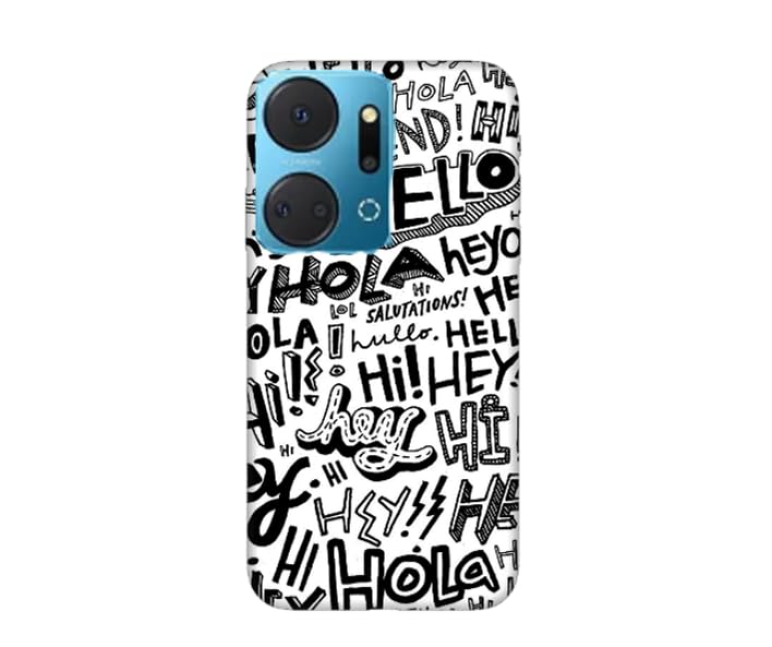 New design number 10032 Silicone Printed mobile case compatible with Honor X7a