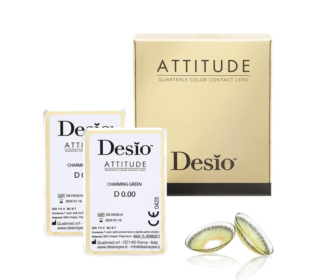 Desio Attitude Quarterly Contact Lenses Charming Green 0,00