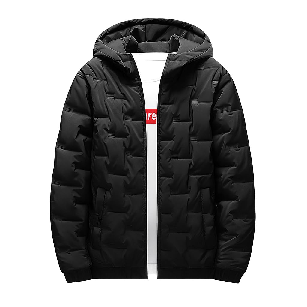 Water Proof Capishu Quilted Fibre Jacket - Signature Pattern - For Men