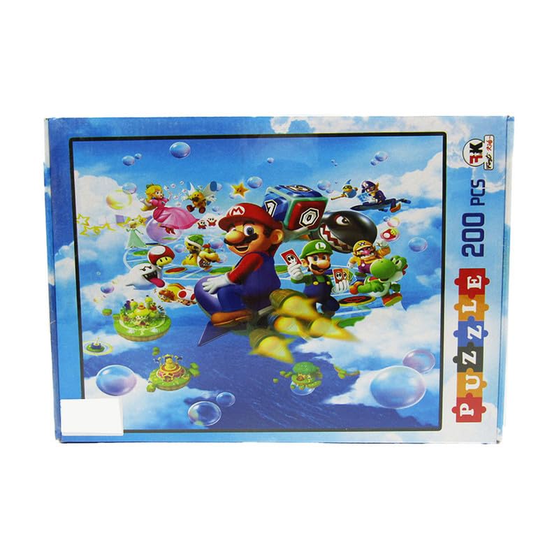 Next Store Wooden Puzzle for Kids - 200 Pieces - Fun Cartoon Characters - Develops Focus and Brain Skills
