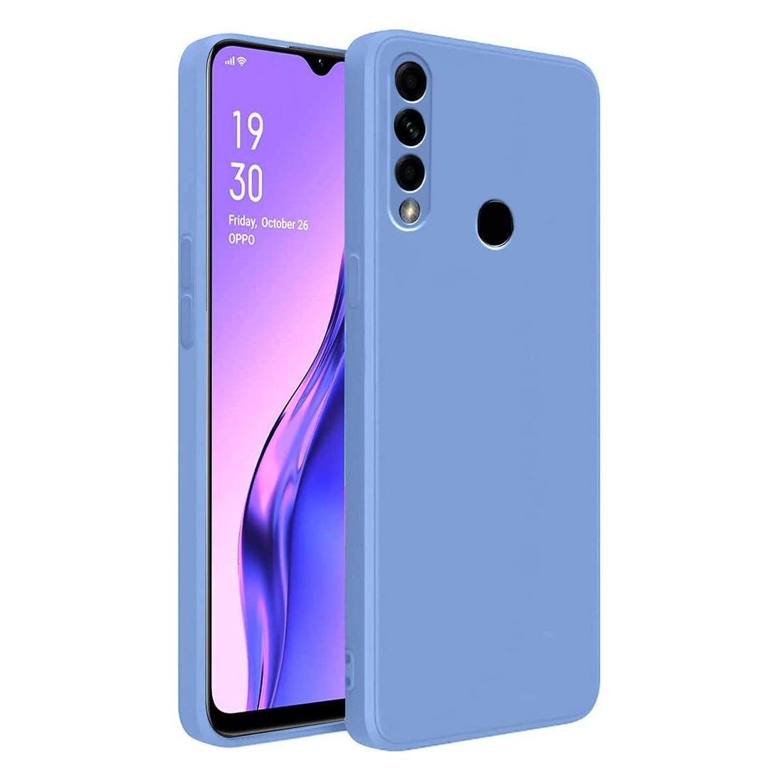 Silicone Case High Quality Padded Inside with Full Camera Protection for Huawei Y9 Prime 2019 (Purple)