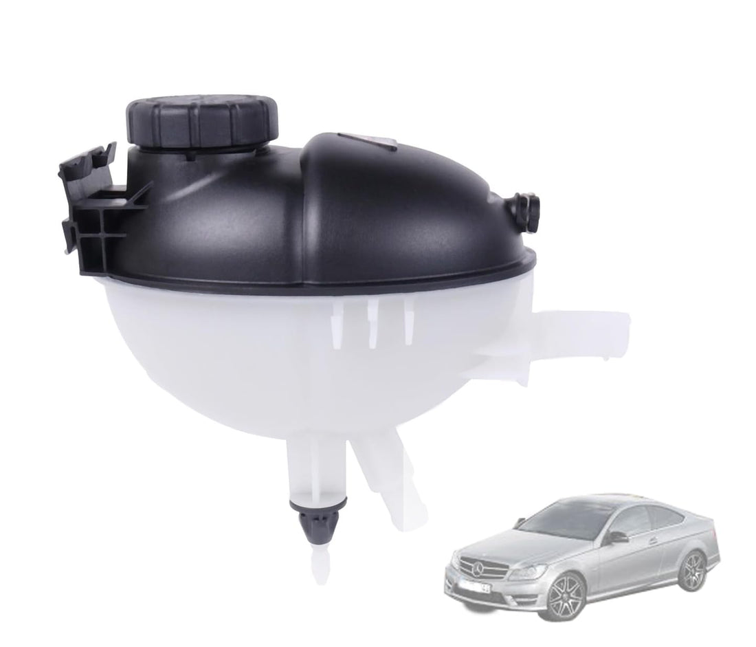 Coolant Recovery Expansion Tank with Cap 2045000049 Compatible with Mercedes Benz C250 C300 C350 CLS400 CLS550 E250 E350 GLK250 GLK350 2045000749