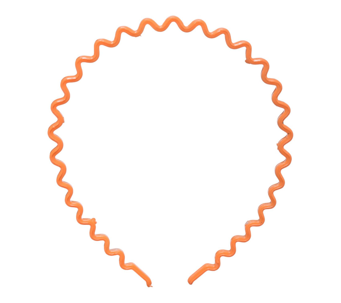 Daphne Plastic Hair Band For Girls - Orange