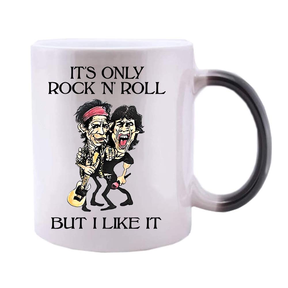Funny Mug - It's Only Rock N' Roll But I Like It Classic - Novelty Coffee Mug - Discolor 11oz Mug