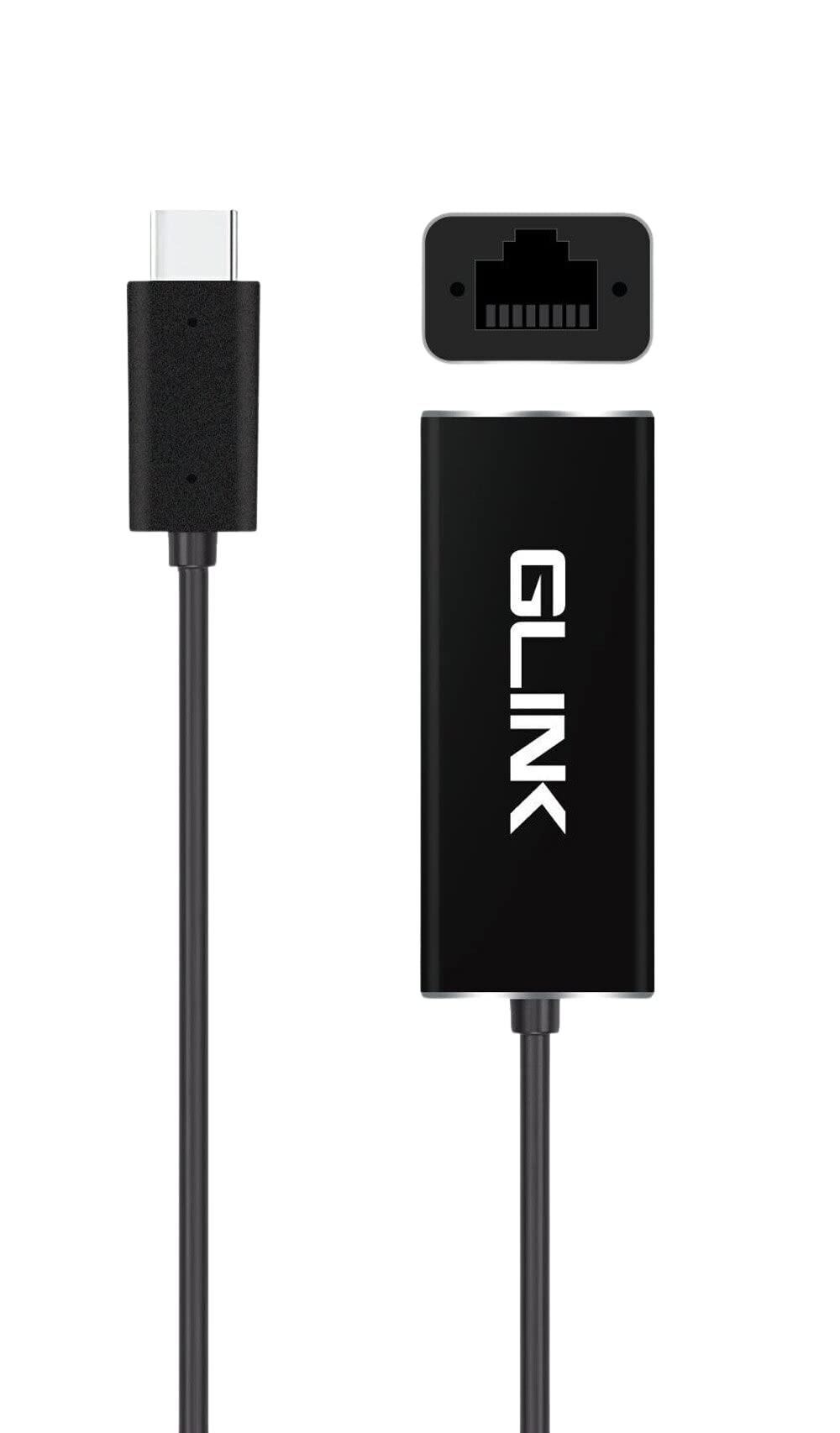 GLINK GL 014 USB Type C to RJ45 Gigabit Ethernet Adapter 10/100/1000 Mbps, Compatible with Galaxy S22 Ultra, iPad Pro 2020, MacBook Pro, Chromebook Pixel, Dell XPS 13 (Aluminum Body)