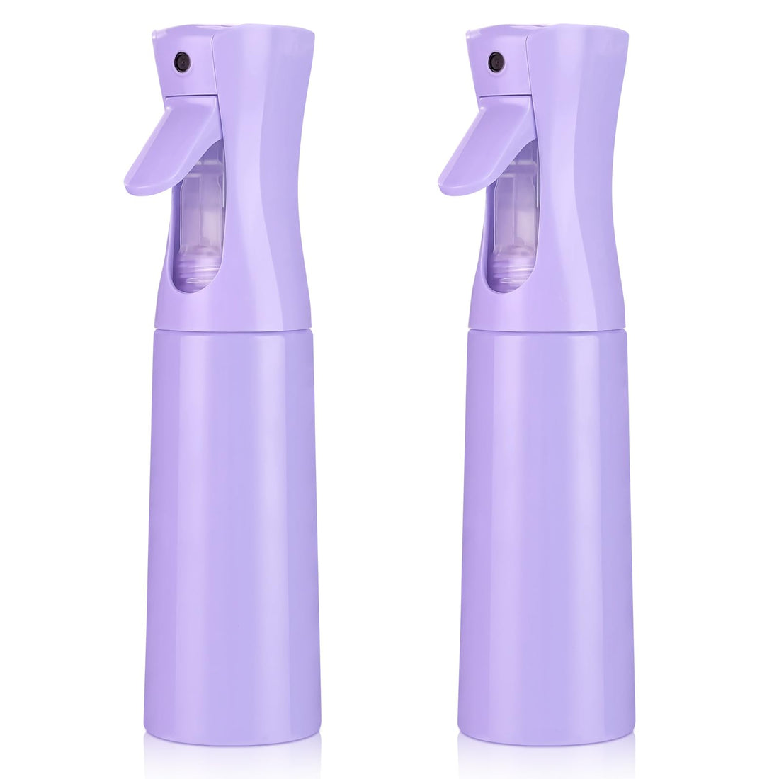 Continuous Spray Bottle for Hair (10.1oz/300ml) 2 Pack Mister Spray Bottles for Cleaning Empty Ultra Fine Water Mist Sprayer for Hairstyling Plant Garden Curly Hair Etc (Purple)