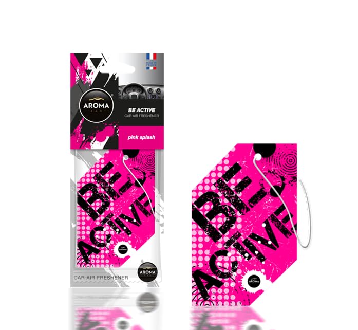 Aroma Cellulose Be Active Car Air Freshener Pink Splash