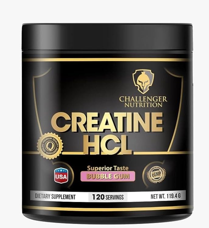 Creatine HCL Powder – 100% Pure,Blueberry Flavor, Supports Muscle Strength, Power & Recovery, High Absorption Formula,120 Servings