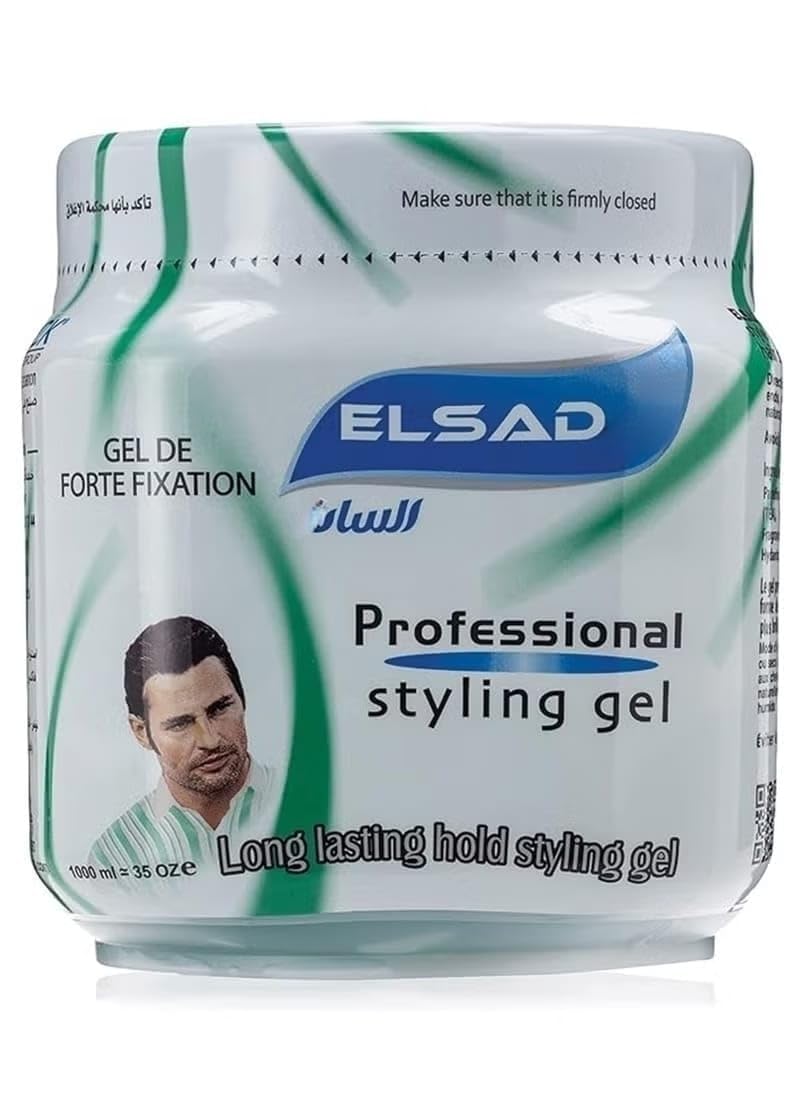 Professional Hair Styling Gel Long Lasting Green 1000ml