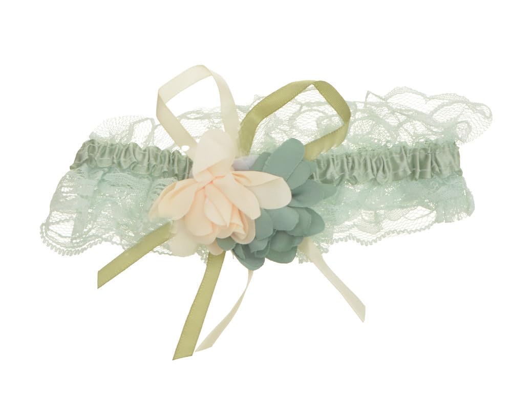 Girls Flower Lace Hair Band Hair Band, Mint Green, DR-A-D-165