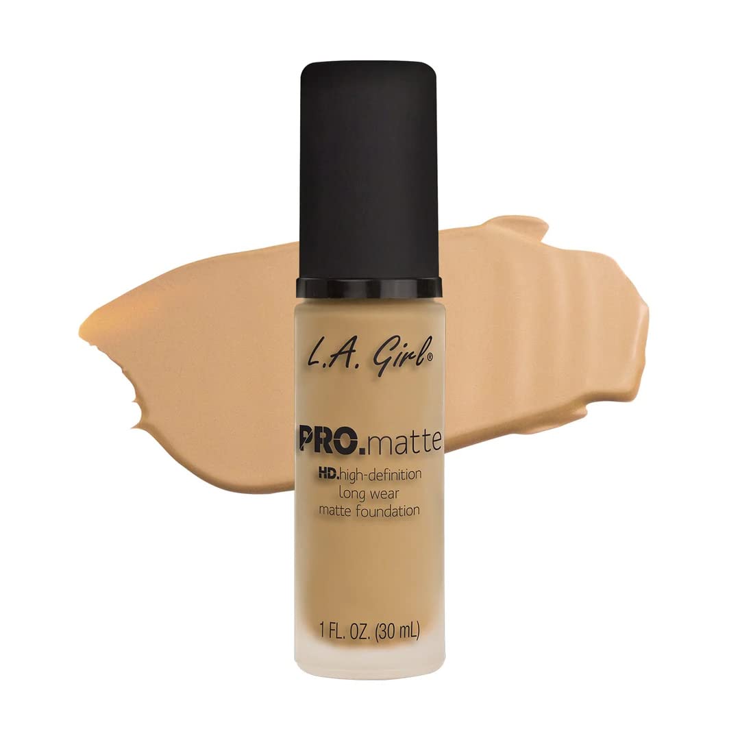 L.A. Girl pro mattte hight definition long wear matte foundation 30ml , beige , glm673