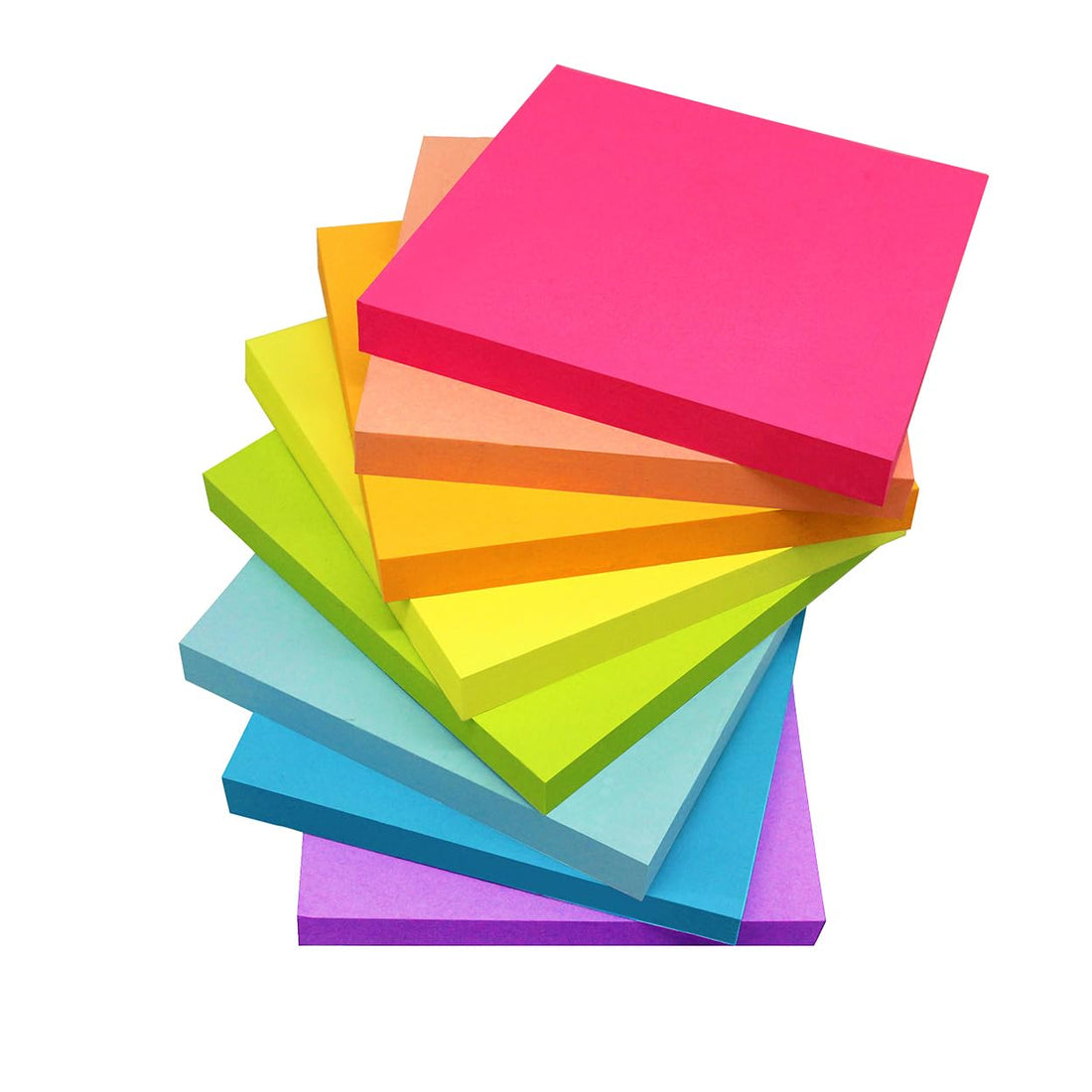 Vanpad (8 Pack) Sticky Notes 3x3 Inches,Bright Colors Self-Stick Pads, Easy to Post for Home, Office, Notebook, 8 Pads/Pack
