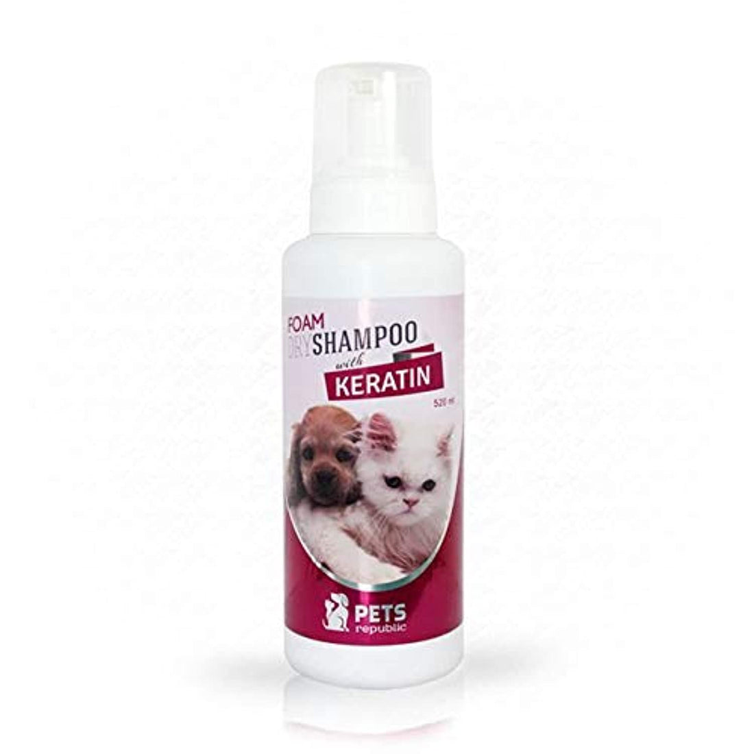 Pets republic foam shampoo with keratin - 520 ml
