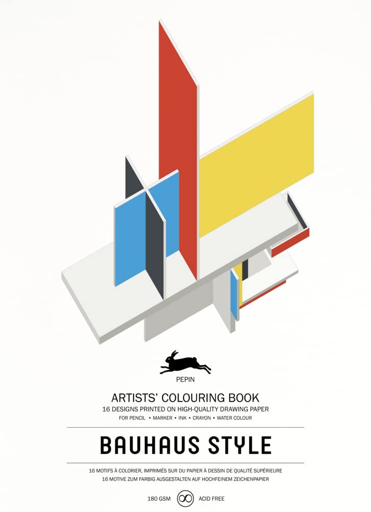 Pepin Press artist's Bauhaus Style Coloring Book - 16 Designs
