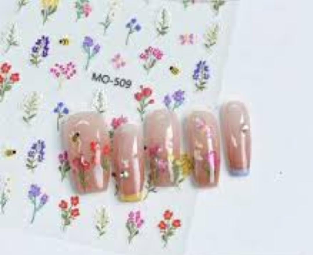 Modern 5D Nail Sticker - 3D Nail Art Design - Attractive Look in Minutes - High Quality Sticker Compatible with Nail Polish and Gel ()