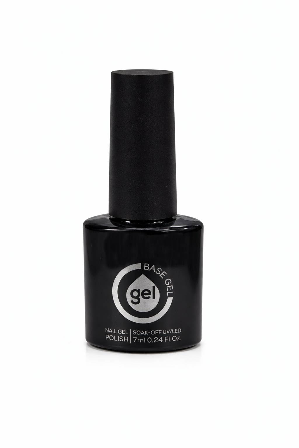 Clear Base Coat Gel 7ml Soak Off UV LED Nail Base, Smooth Adhesion Base Layer for Gel Polish & Nail Art, Long Lasting Manicure, Salon & DIY Home Use