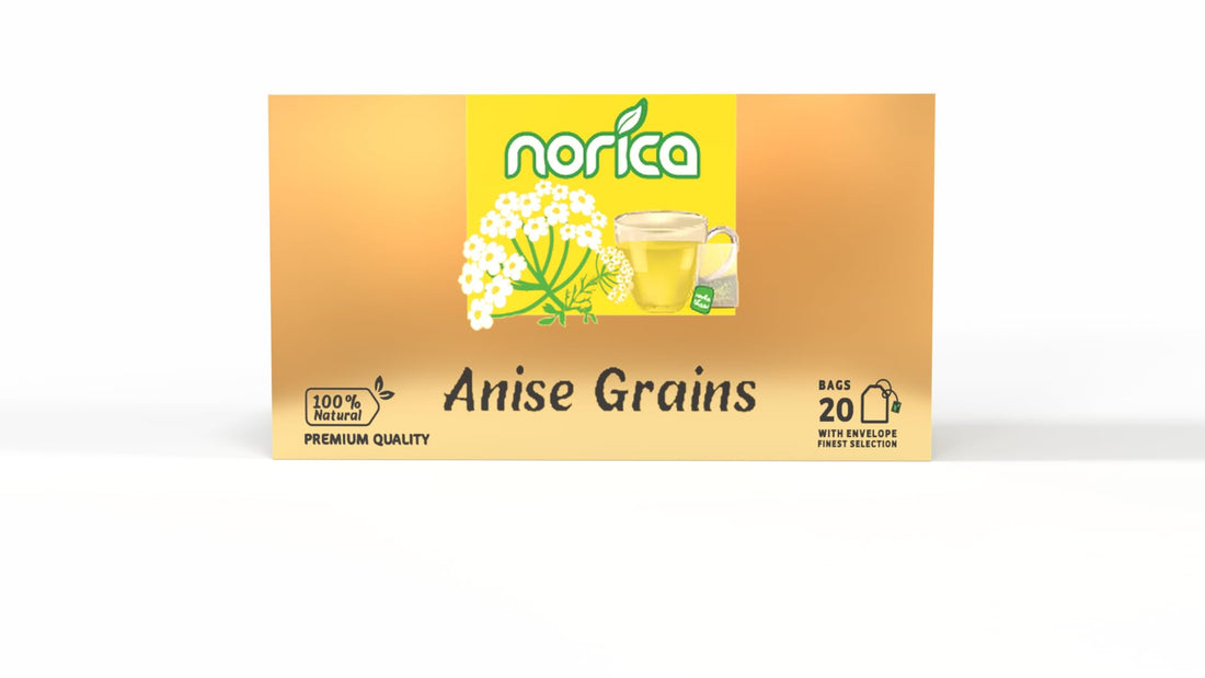 Norica 100% Natural Anise Herbal Tea Whole Bean - 20 Tea Bags