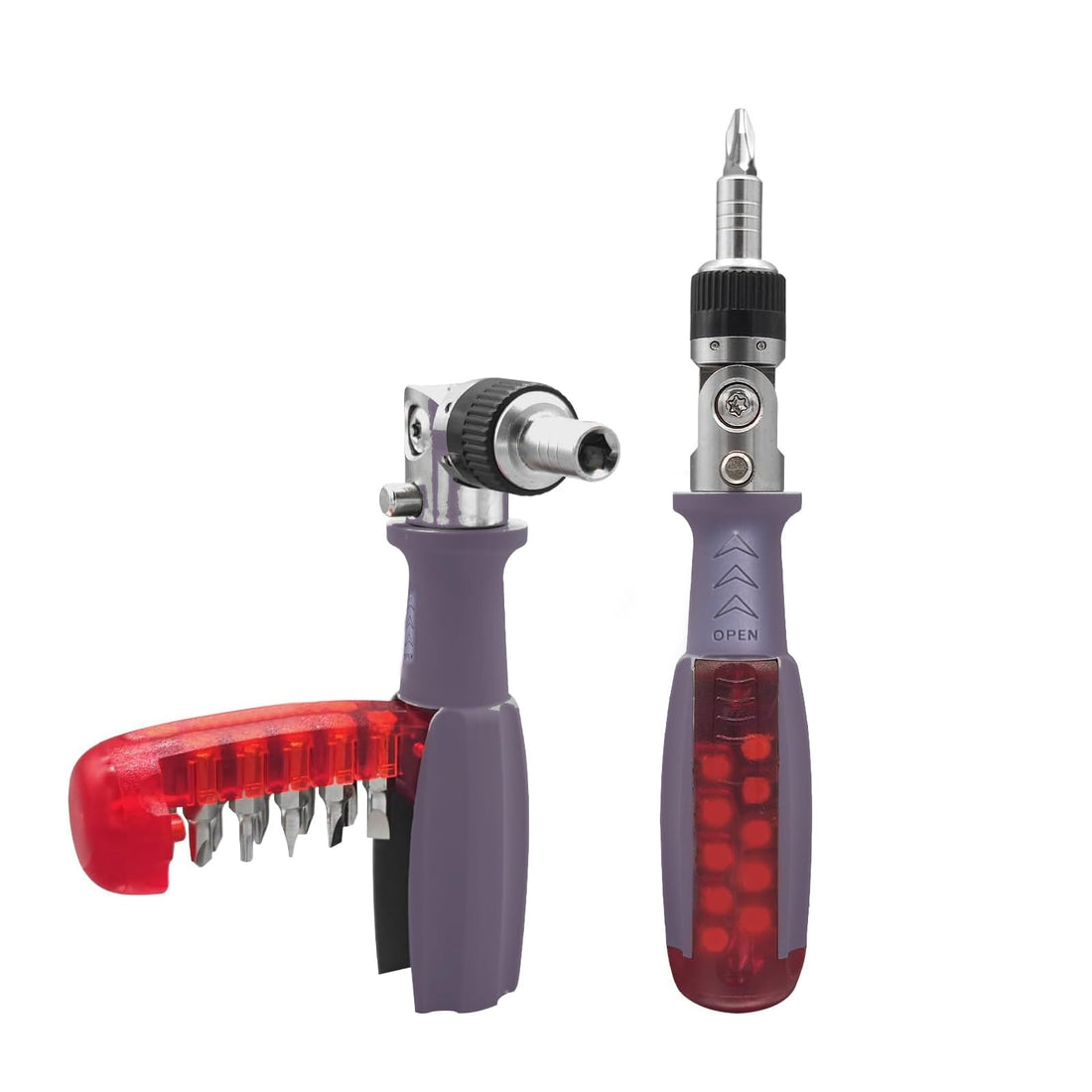 10-in-1 Ratchet Screwdriver Set, Precision Ratchet Screwdriver with 10 Bits, Slotted, Phillips, Torx, Ideal for Electronics Repairs and Home Maintenance