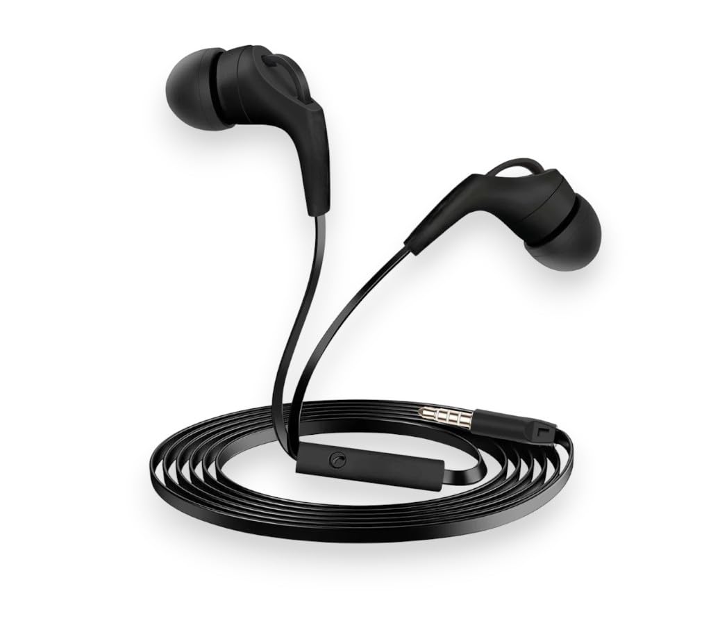 Earphone Blue Wired Series In-Ear Wired Earbuds-Headset with Mic (Microphone) Pure Sound With Microphone And Comfortable Wearing Design Practical For Mobile Phones multicolor (D-38)