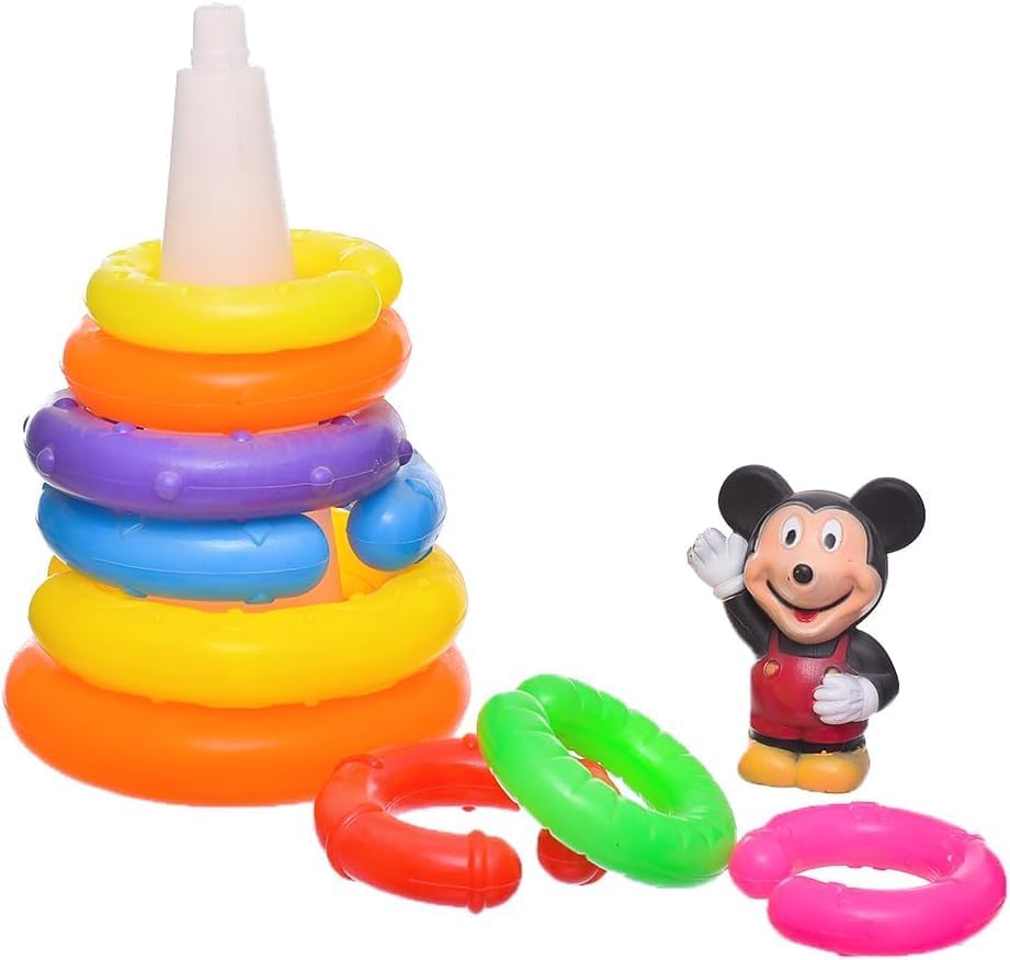 Nopatia High Quality Set Of 9 Pieces Of Open Play Rings For Kids For Endless Hours Of Entertainment - Multi Color