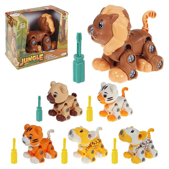Wild Animal Interactive Educational Toy, Assemble & Disassemble