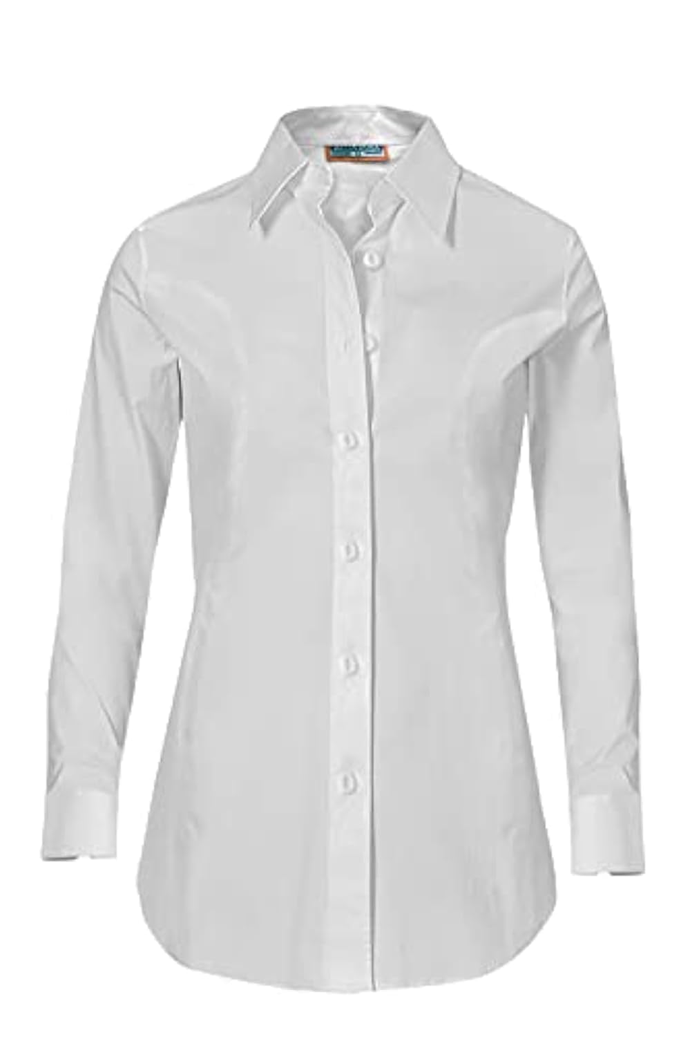 SHAMEZ Women's Cotton Solid Long - White