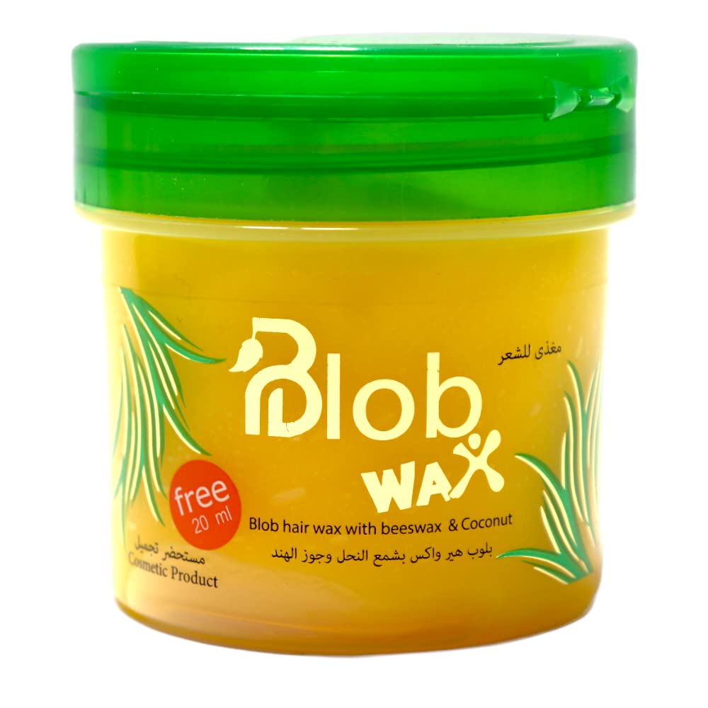 Blob hair wax with beeswax & coconut-170 ml +20 ml free-yellow