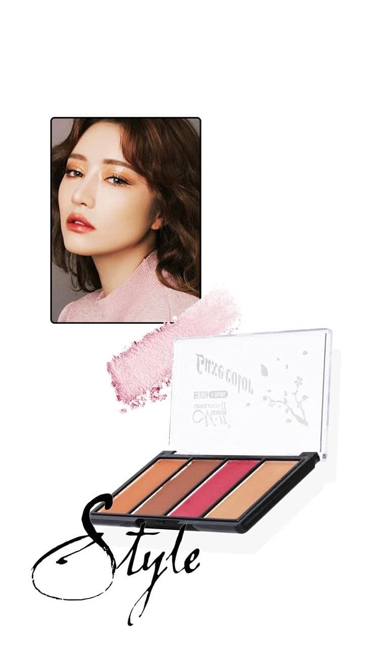 M.N menow Luxe Color Blush Palette 4 Color No:B714
