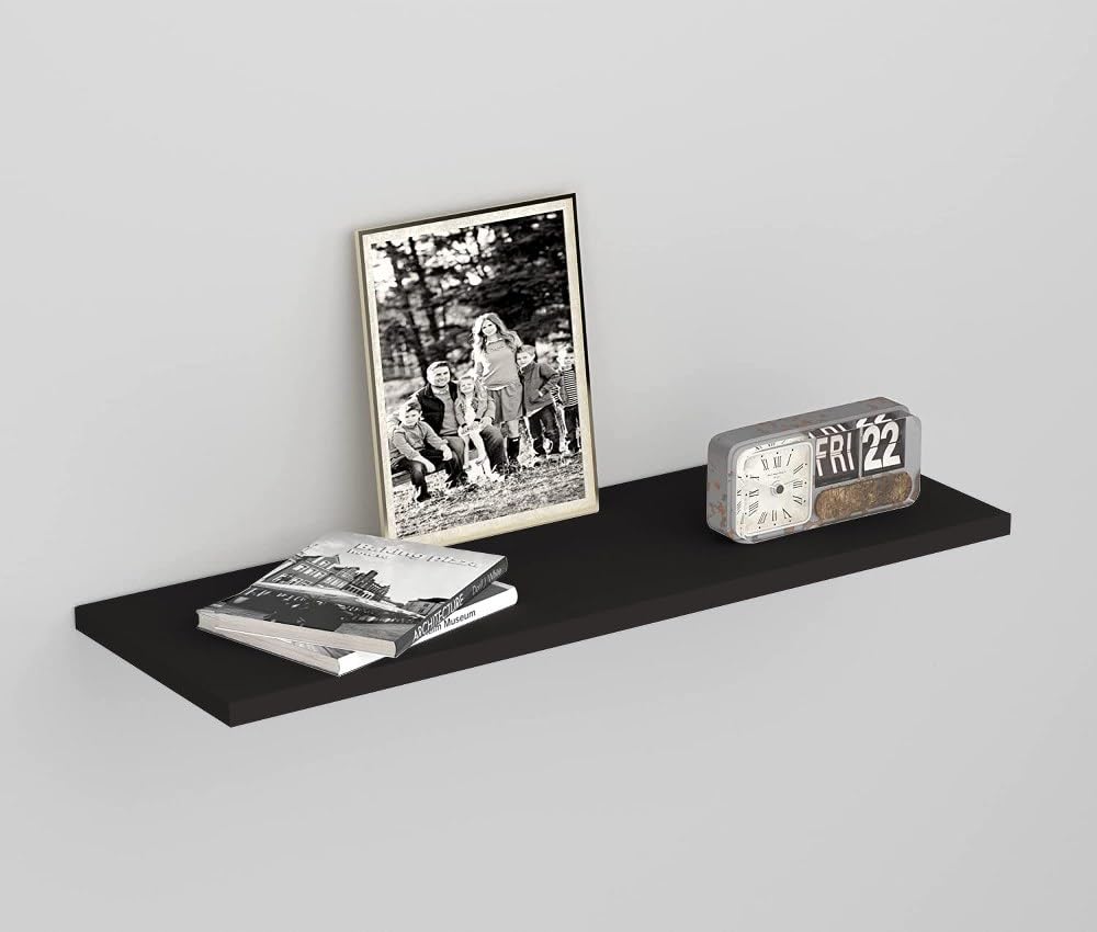Home Gallery Single Floating Shelf 60x20 cm Black