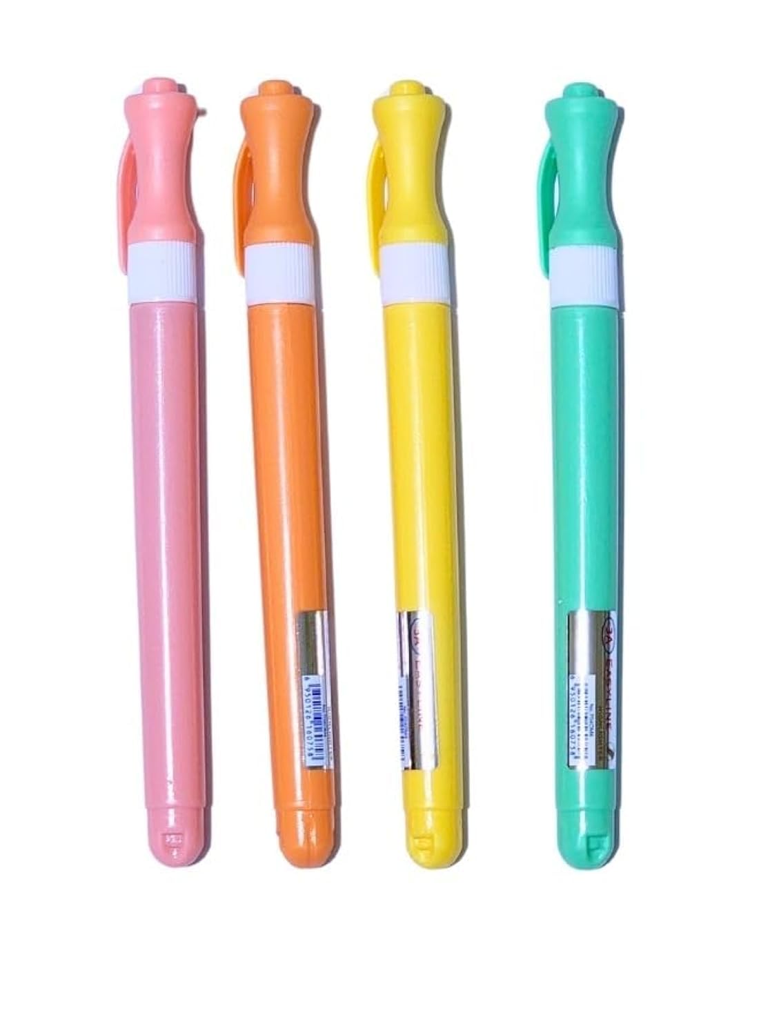 A set of 4 phosphorescent highlighter pens in different colours (MultiColor)