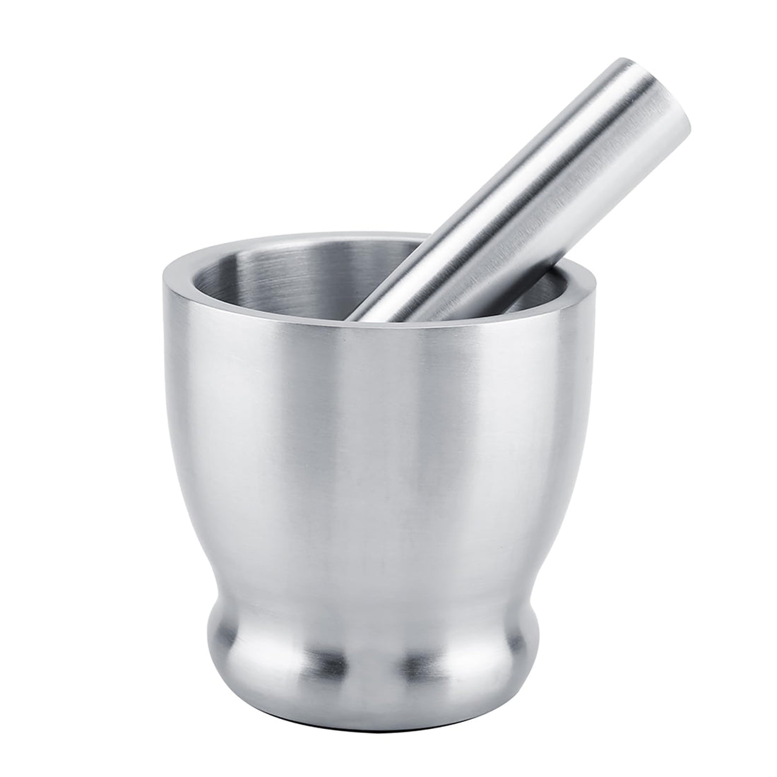 Stainless Steel Mortar Pestle Set, Kitchen Mortar Pestle Set, Spices Grinder Pill Crusher for Herb Bowl, Pesto Powder