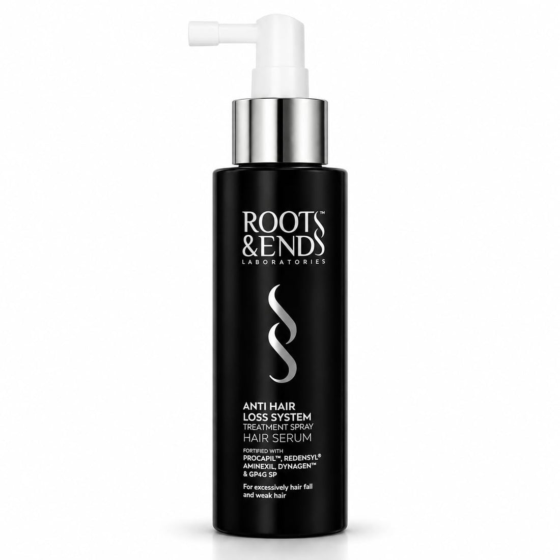 Roots & Ends Anti-Hair Loss Spray - Hair Spray Growth with Aminexil, Redensyl & Biotin to Improve Hair Density, 120 ML
