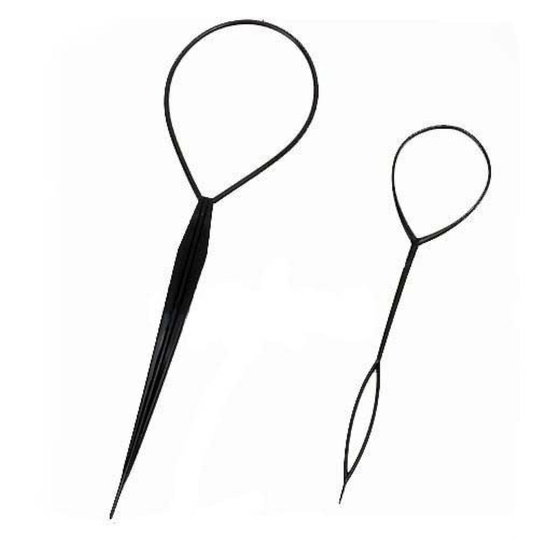 2pcs Hair Tail Twister Holder Hairstyle Aid Band Black Bun Styler Hair Twister