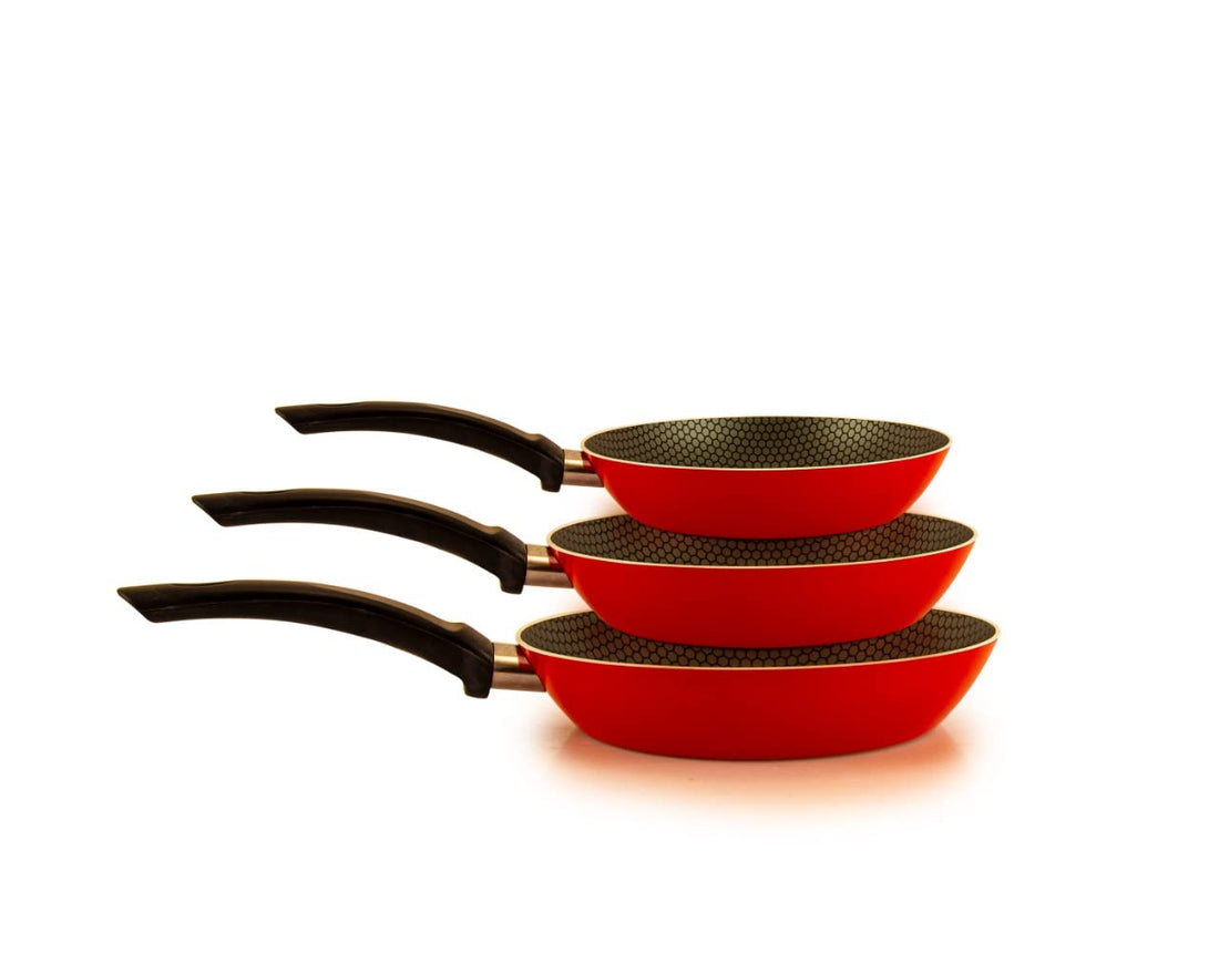 Trueval frying pan set of 3 size 16-20-24