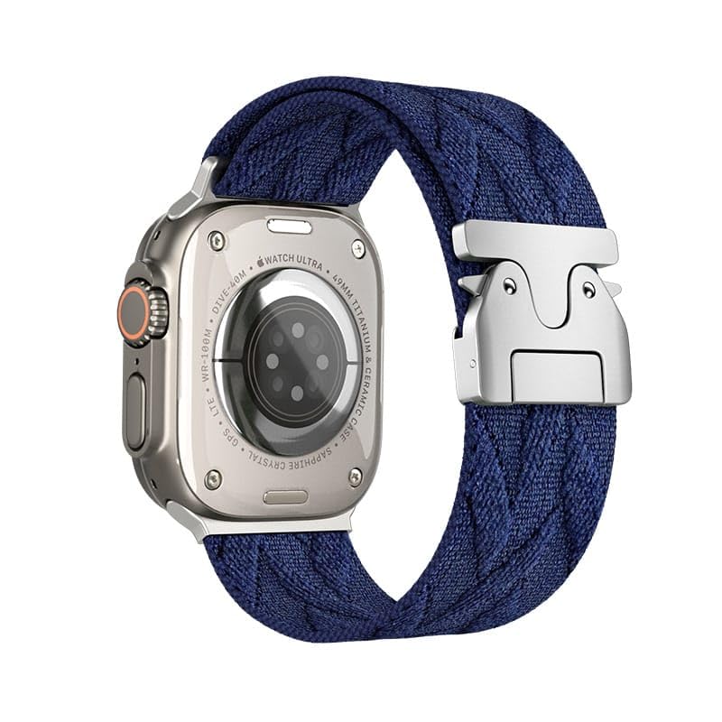 Stretchy Nylon Strap for Apple Watch Ultra 3 2 1 Strap 49mm 46mm 45mm 44mm 42mm iWatch Straps for Men Women, Parachute Clasp Elastic Sport Band for Apple Watch Series 11 10 9 8 7 6 5 4 3 SE/2